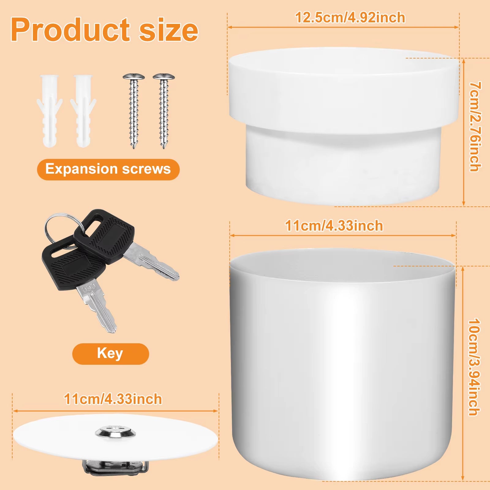 Secret Hidden Safe with Key Lock 2-Layer Creative Flower Pot Stash Box Suitable for Secret Storage Hide Money and Valuables New