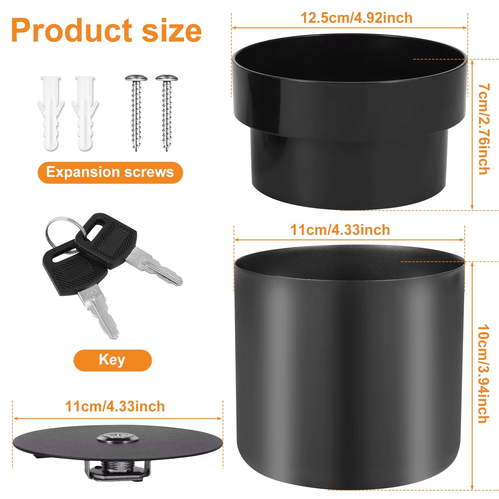 Secret Hidden Safe with Key Lock 2-Layer Creative Flower Pot Stash Box Suitable for Secret Storage Hide Money and Valuables New