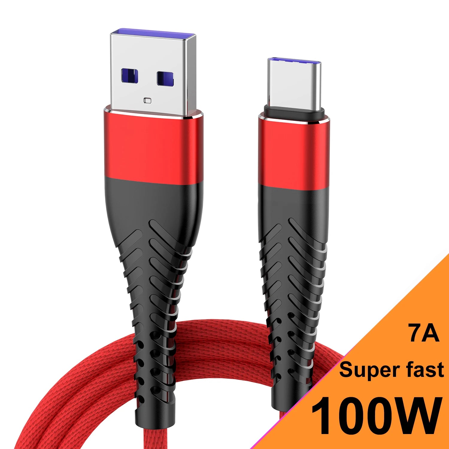 7A 100W USB C Cable Fast Charging Type C Date Cable for Samsung Huawei Xiaomi 15 Iphone USB C Phone Charger Cable 0.25M 1M 2M 3M