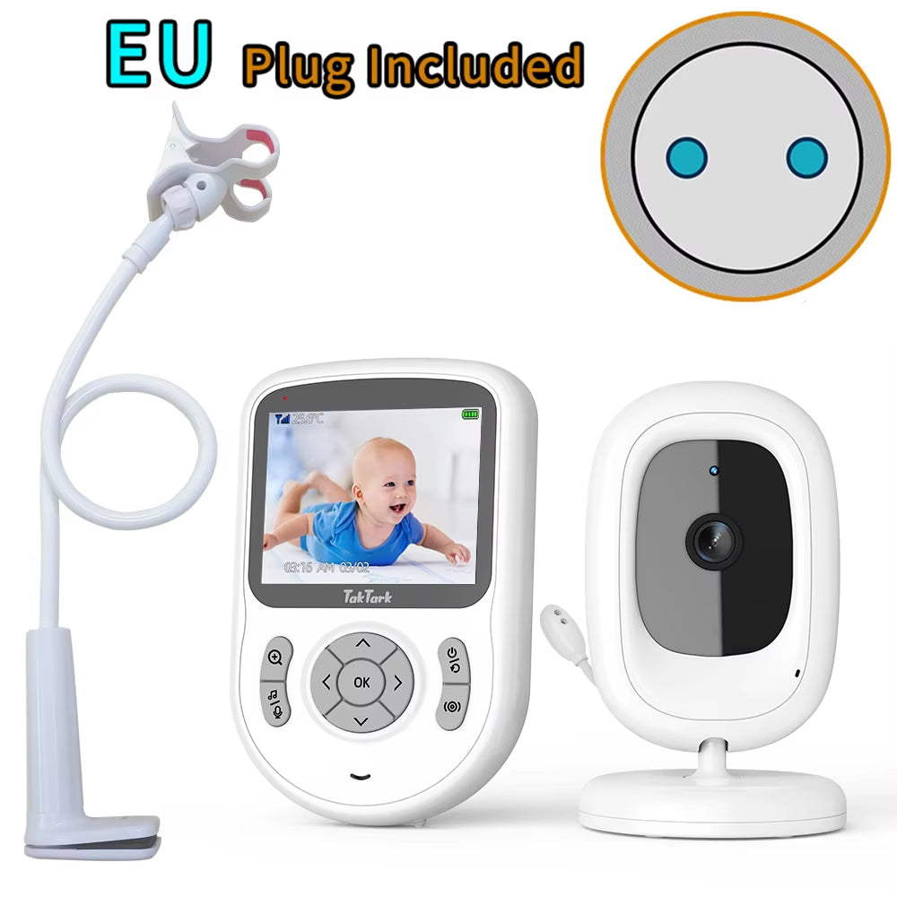 Video Baby Monitor 3.2 Inch / 2.8 Inch Wireless Security Camera Auto Night Vision Intercom Temperature Monitoring Nanny