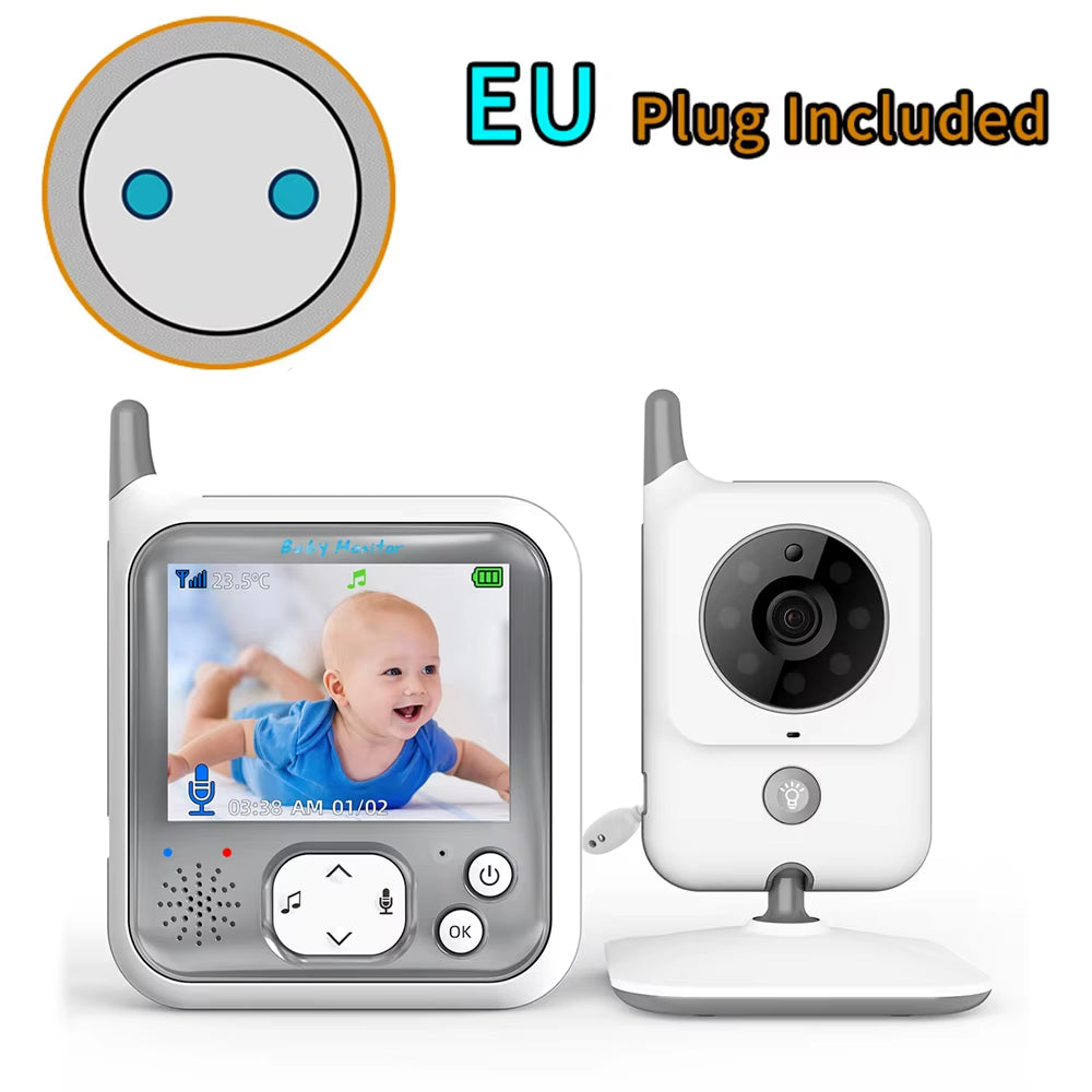 Video Baby Monitor 3.2 Inch / 2.8 Inch Wireless Security Camera Auto Night Vision Intercom Temperature Monitoring Nanny