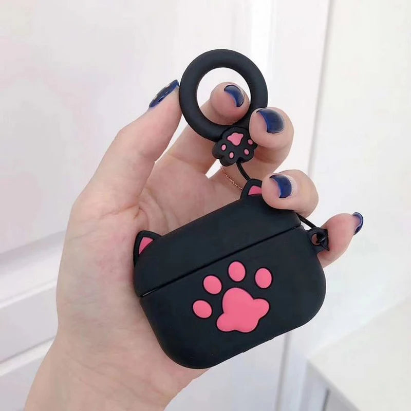 Cool Bulldog Hip Hop Music Dog Silicone Case for Apple Airpods 4 3 2 Cover for Airpods Pro 2 Generation Protective Shell