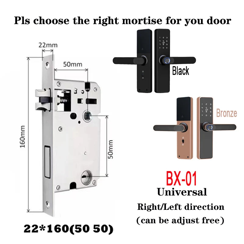 Wholesale New Product Promotion Price Tuya Wifi Home Biometric Bingerprint / Password / Key / Electronic Smart Door Lock