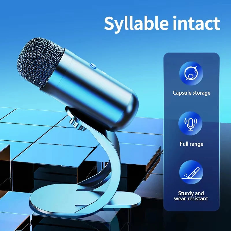 Professional Wired Condenser Conference Microphone Gooseneck Desktop High Voice Quality Mic Computer Gaming USB Microphone