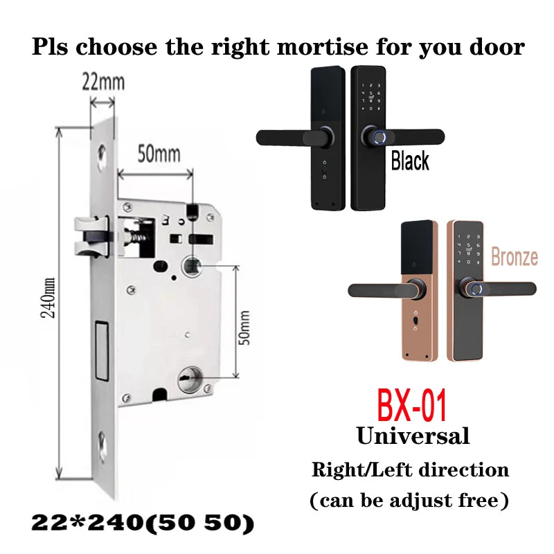 Wholesale New Product Promotion Price Tuya Wifi Home Biometric Bingerprint / Password / Key / Electronic Smart Door Lock