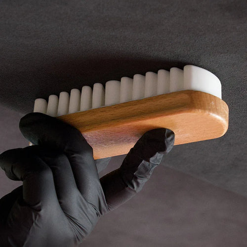 1PC Car Interior Parts Detailling Cleaning Brush Alcantara Suede Deerskin Fabrics Beauty Care Brush Car Upholstery Clean Tool