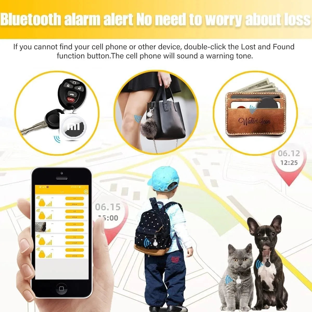 Xiaomi Mini Smart Finder Portable Locator Bluetooth 4.0 Tag Tracker Children Wallet Locator Device Locator anti Loss Location