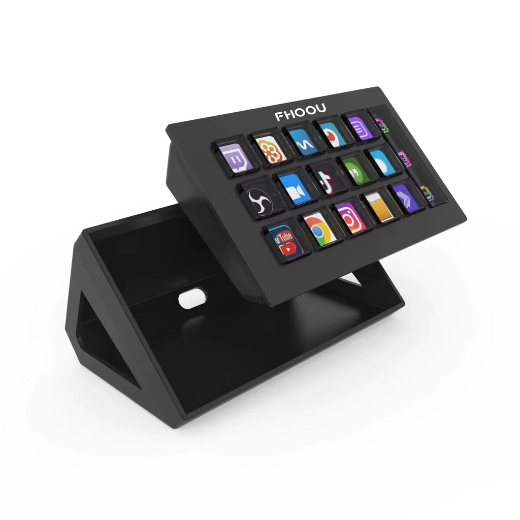 Streamdeck Mini Visual Keyboard 15Keys Stream Deck LCD Button Live Content Creation Controller Custom Button for Win/Macos Gifts