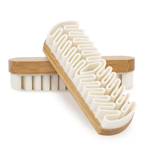 1PC Car Interior Parts Detailling Cleaning Brush Alcantara Suede Deerskin Fabrics Beauty Care Brush Car Upholstery Clean Tool