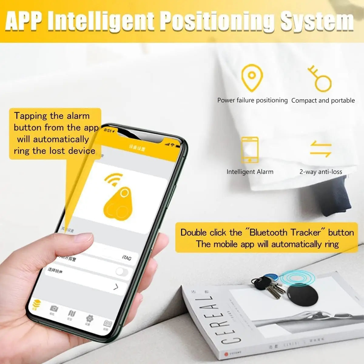 Xiaomi Mini Smart Finder Portable Locator Bluetooth 4.0 Tag Tracker Children Wallet Locator Device Locator anti Loss Location