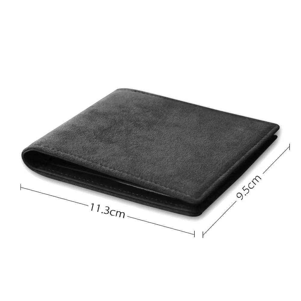 ALCANTARA Wallet Women & Man Card Holder Bag Luxury Artificial Leather Slim Cards Small Thin Card Package