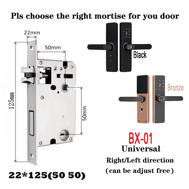 Wholesale New Product Promotion Price Tuya Wifi Home Biometric Bingerprint / Password / Key / Electronic Smart Door Lock