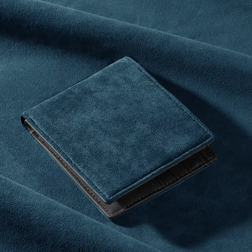ALCANTARA Wallet Women & Man Card Holder Bag Luxury Artificial Leather Slim Cards Small Thin Card Package
