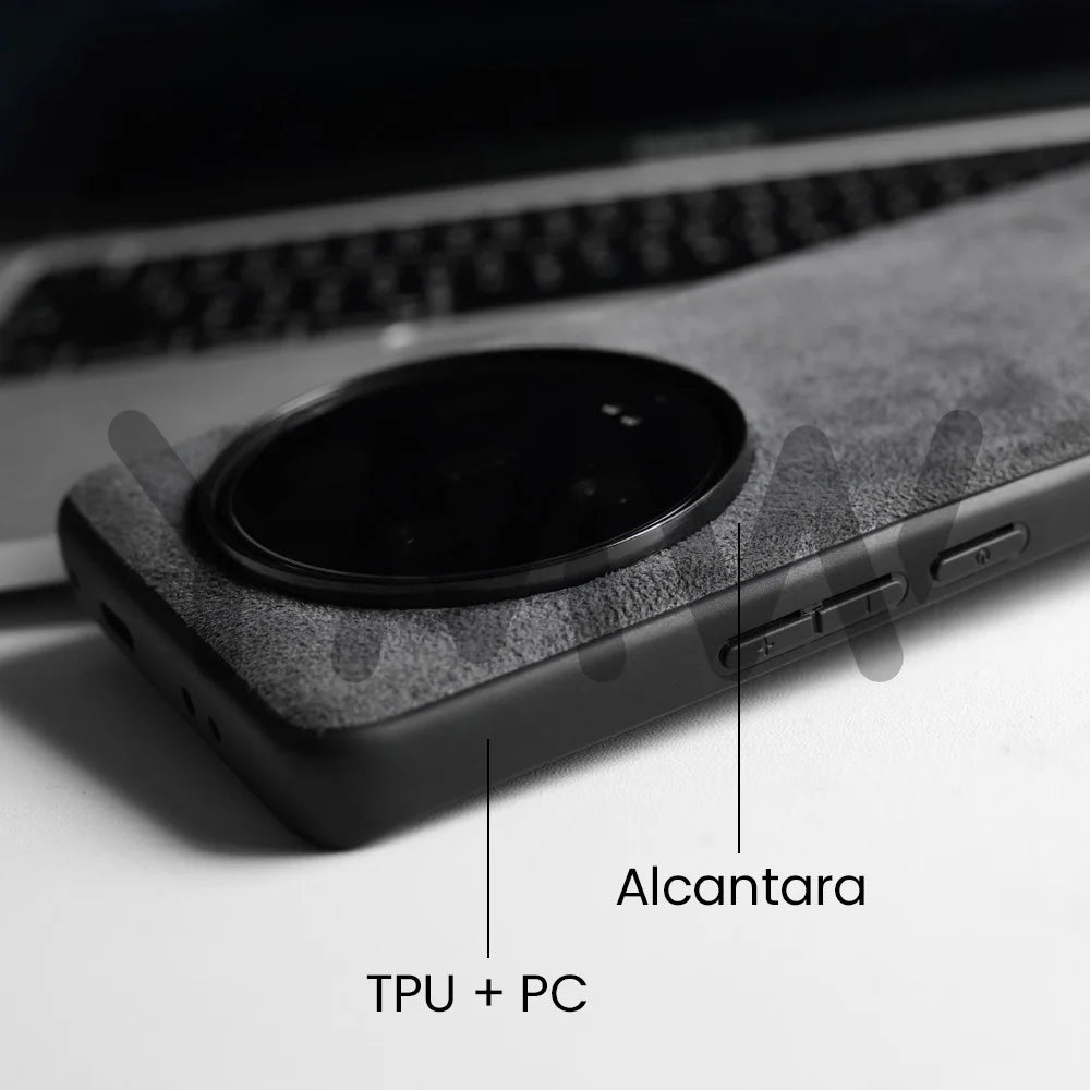 ALCANTARA Case for Xiaomi 13 Ultra 5G Luxury Supercar Interior Same Artificial Leather Business Phone Cover