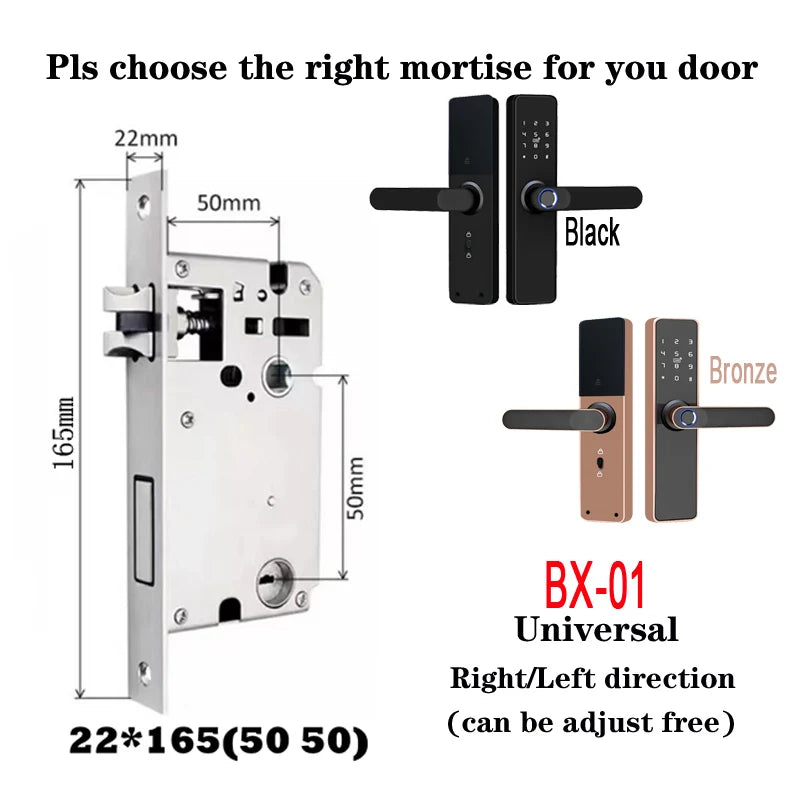 Wholesale New Product Promotion Price Tuya Wifi Home Biometric Bingerprint / Password / Key / Electronic Smart Door Lock