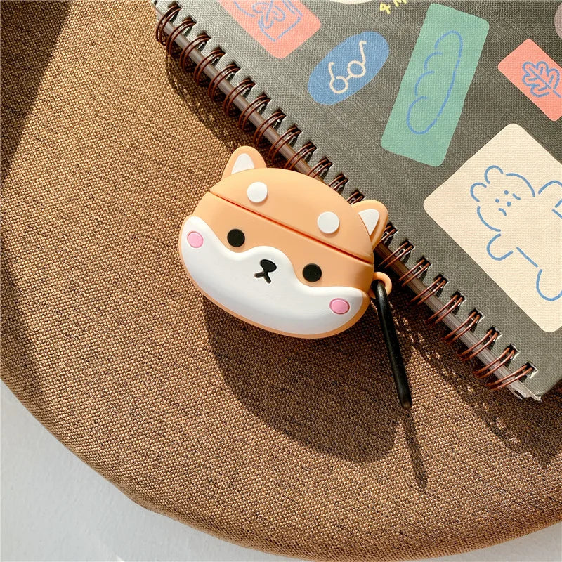 Cool Bulldog Hip Hop Music Dog Silicone Case for Apple Airpods 4 3 2 Cover for Airpods Pro 2 Generation Protective Shell
