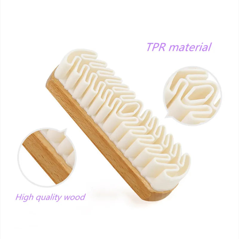 1PC Car Interior Parts Detailling Cleaning Brush Alcantara Suede Deerskin Fabrics Beauty Care Brush Car Upholstery Clean Tool