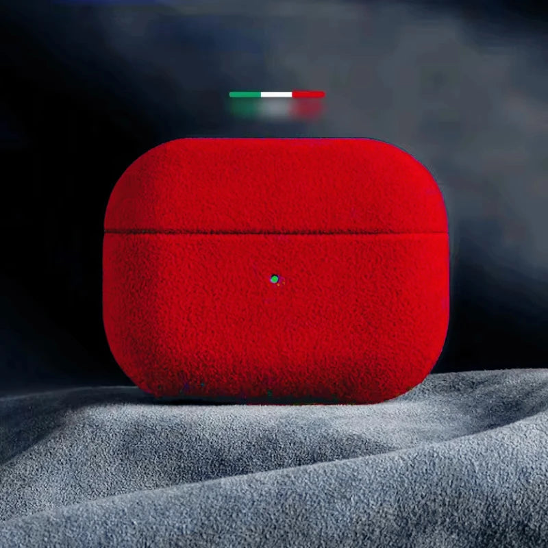 Italian Suede Leather Case for Airpods Pro 2 Luxury Artificial Leather All Inclusive Case for Airpods 4 3 Case Wireless Charge
