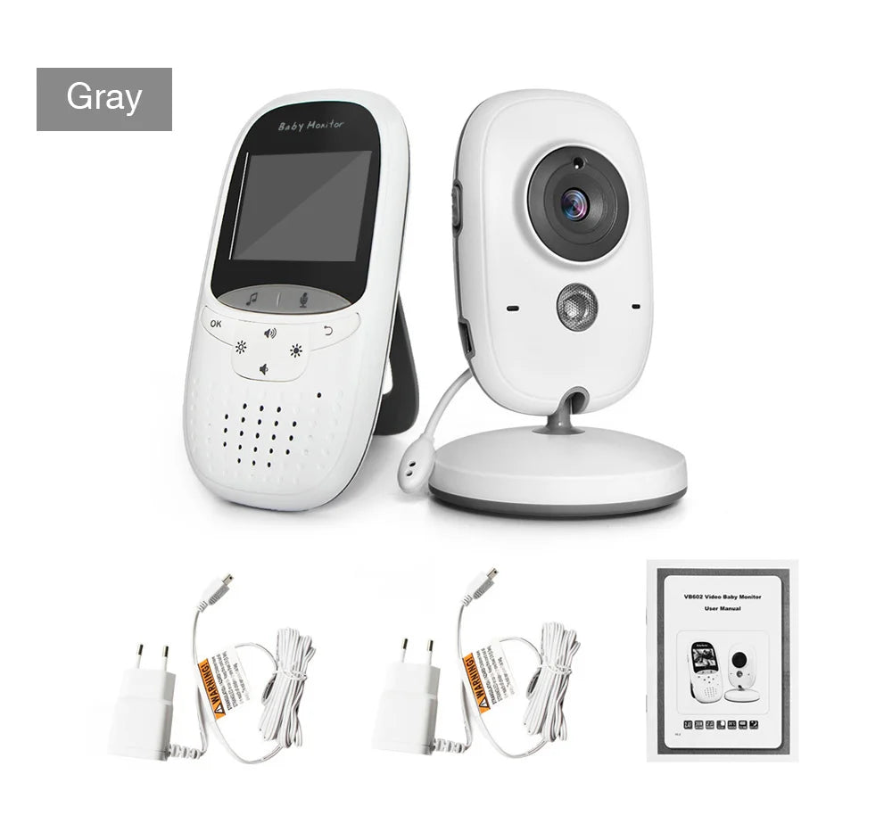 Baby Monitor VB602 IR Night Vision Temperature Monitor Lullabies Intercom VOX Mode Video Baby Camera Walkie Talkie Babysitter