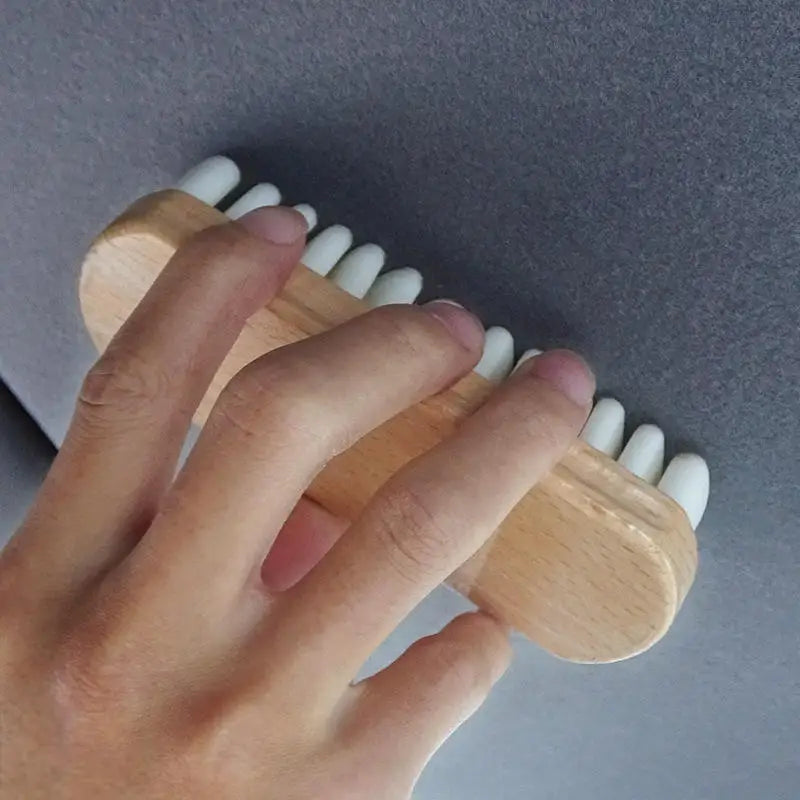 1PC Car Interior Parts Detailling Cleaning Brush Alcantara Suede Deerskin Fabrics Beauty Care Brush Car Upholstery Clean Tool