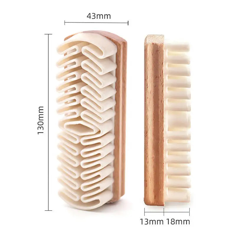 1PC Car Interior Parts Detailling Cleaning Brush Alcantara Suede Deerskin Fabrics Beauty Care Brush Car Upholstery Clean Tool