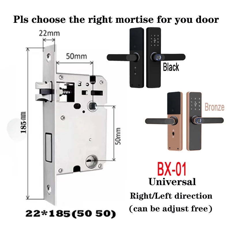 Wholesale New Product Promotion Price Tuya Wifi Home Biometric Bingerprint / Password / Key / Electronic Smart Door Lock