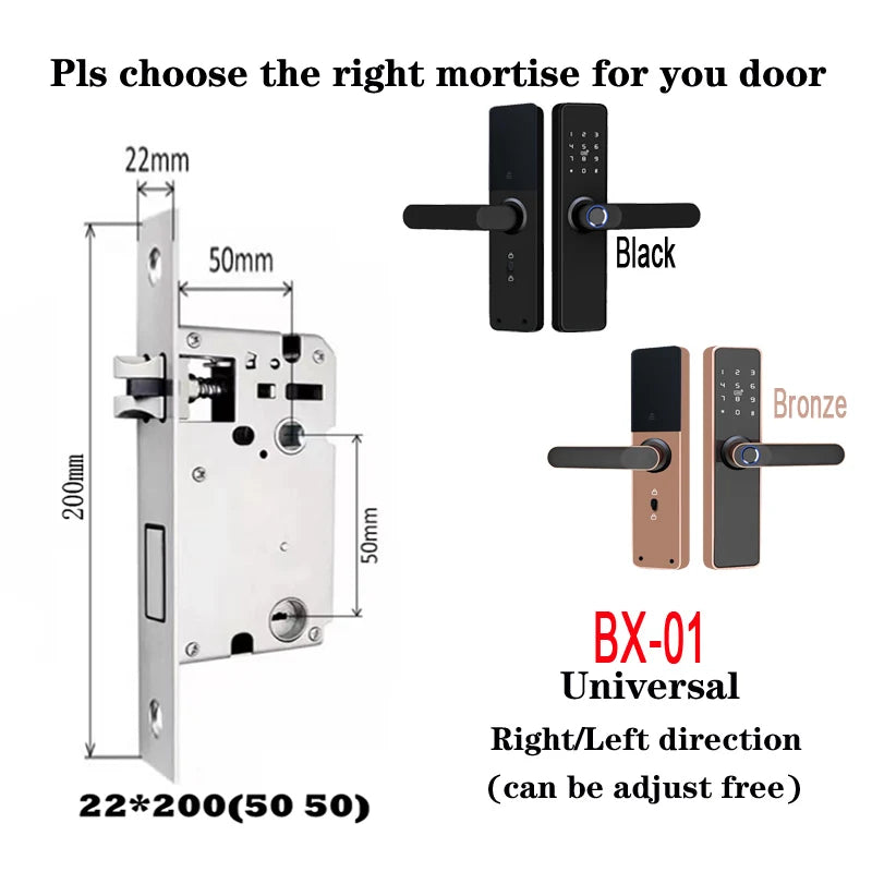 Wholesale New Product Promotion Price Tuya Wifi Home Biometric Bingerprint / Password / Key / Electronic Smart Door Lock
