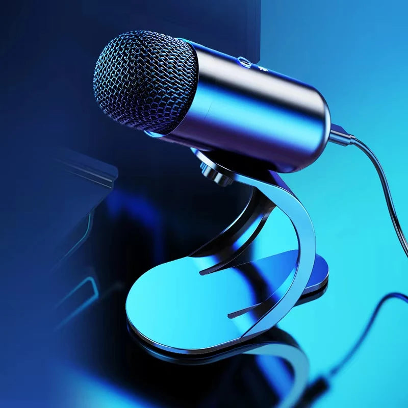 Professional Wired Condenser Conference Microphone Gooseneck Desktop High Voice Quality Mic Computer Gaming USB Microphone