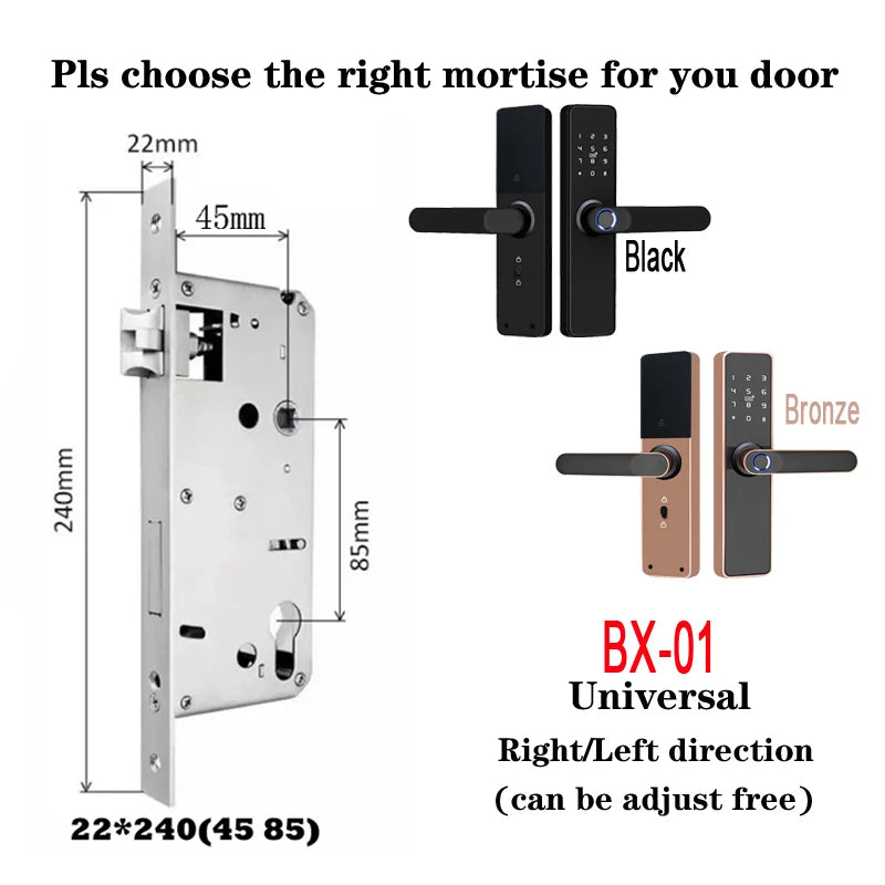 Wholesale New Product Promotion Price Tuya Wifi Home Biometric Bingerprint / Password / Key / Electronic Smart Door Lock