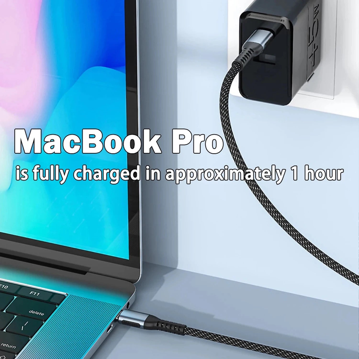 PD 240W Super Fast Charging Cable for Laptop Tablet USB Type C Data Cord for Macbook Air Ipad Iphone 15 Pro Max Xiaomi Dell HP