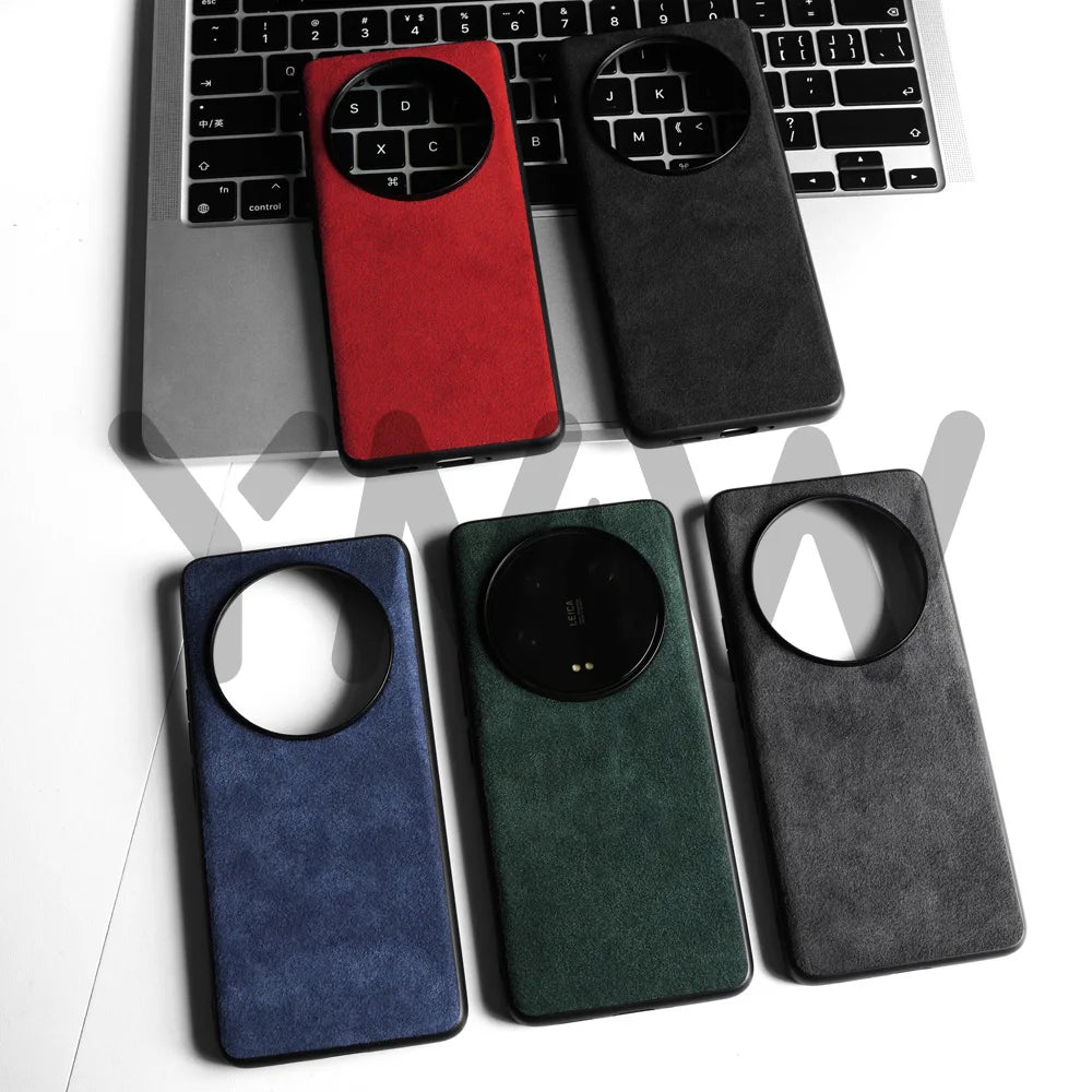 ALCANTARA Case for Xiaomi 13 Ultra 5G Luxury Supercar Interior Same Artificial Leather Business Phone Cover