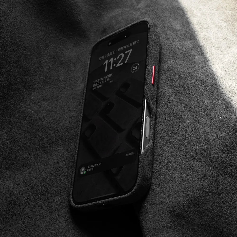 Magnetic ALCANTARA Case for Iphone 16 Pro Max 15 14 13 Mini Luxury Business Supercar Interior Same Suede Leather Phone Cover
