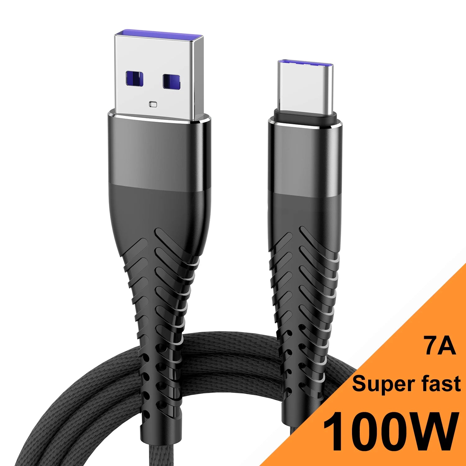7A 100W USB C Cable Fast Charging Type C Date Cable for Samsung Huawei Xiaomi 15 Iphone USB C Phone Charger Cable 0.25M 1M 2M 3M