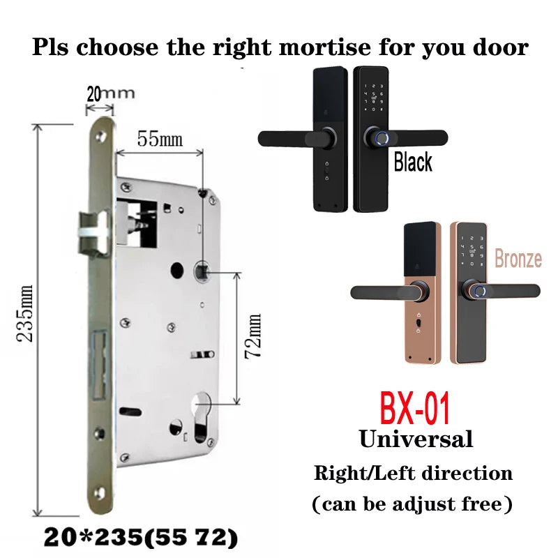 Wholesale New Product Promotion Price Tuya Wifi Home Biometric Bingerprint / Password / Key / Electronic Smart Door Lock