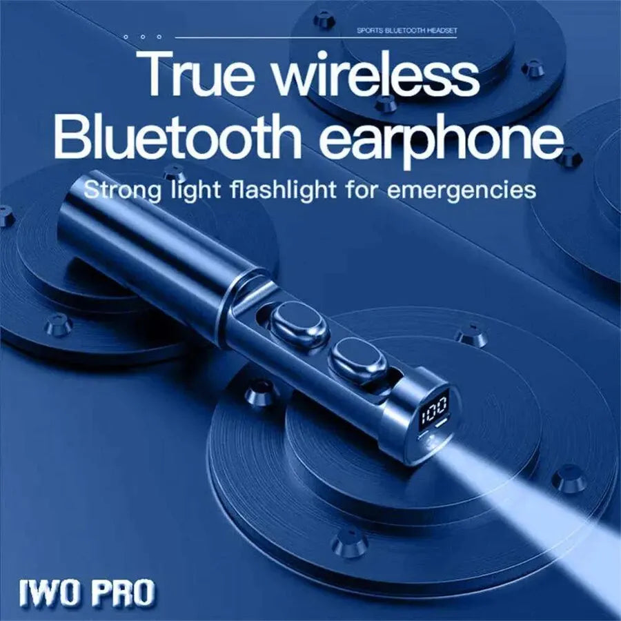 N21 Wireless Earphones Stereo Bass Earbuds LED Digital Display Headphones with Microphone TWS Headsets Lights for Smartphone
