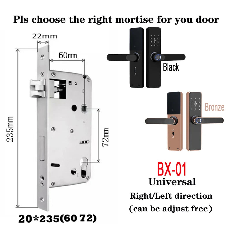 Wholesale New Product Promotion Price Tuya Wifi Home Biometric Bingerprint / Password / Key / Electronic Smart Door Lock