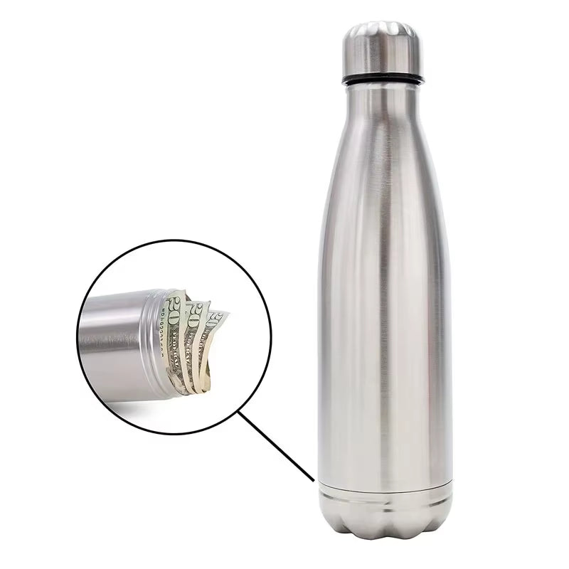 750Ml Diversion Water Bottle Portable Water Bottle Secret Stash Pill Organizer Can Safe Hiding Spot for Money Bonus Key Ring Box