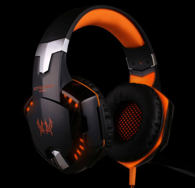 Wired Gaming Headset Headphones Surround Sound Deep Bass Stereo Casque Earphones with Microphone