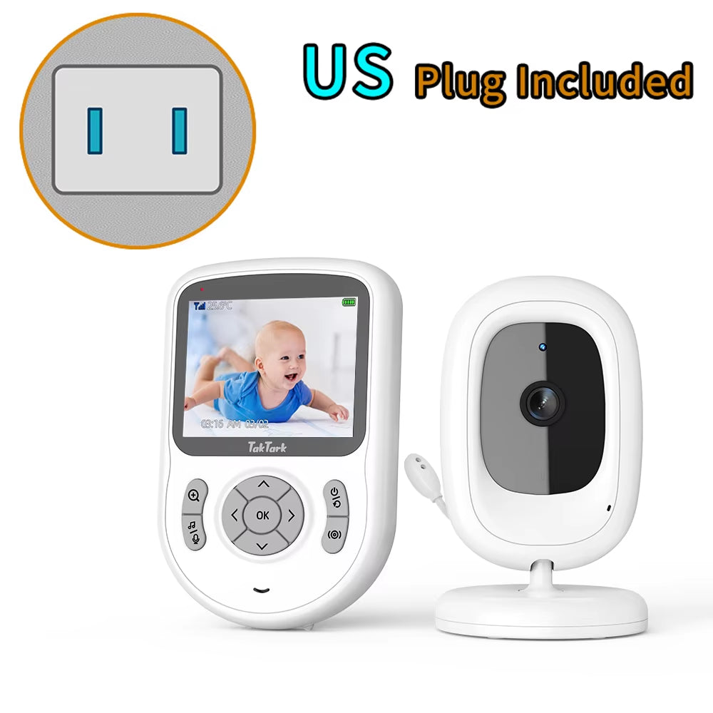 Video Baby Monitor 3.2 Inch / 2.8 Inch Wireless Security Camera Auto Night Vision Intercom Temperature Monitoring Nanny